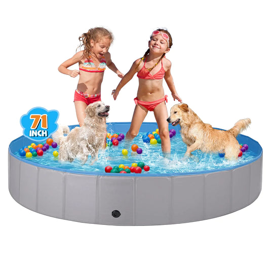 Foldable Pool for Kids and Dogs